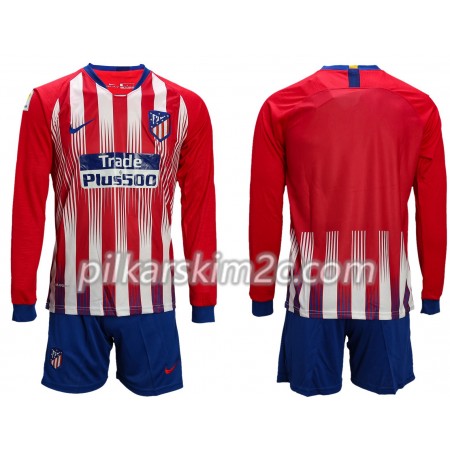 Koszulka Atlético Madryt Dziecięca Główna 2018-2019 - Koszulki Piłkarskie(L/S)